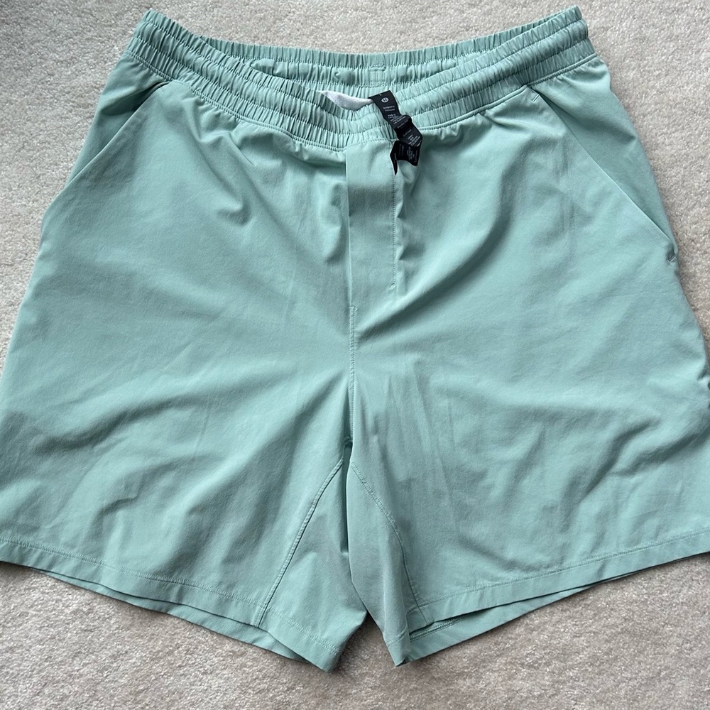 lululemon athletica Men's Mint Green Athletic Shorts